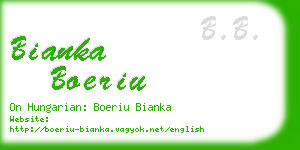 bianka boeriu business card